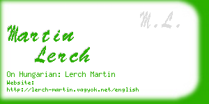 martin lerch business card